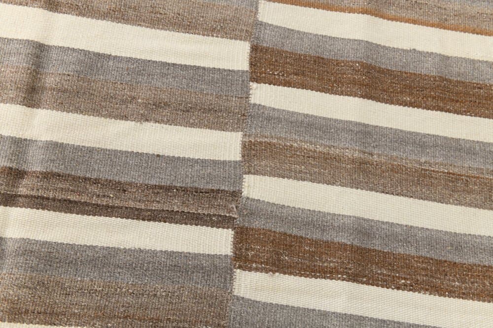 Kilim Rug 228x310 cm, beige, brown, wool, Turkey, 1970s. - 216218