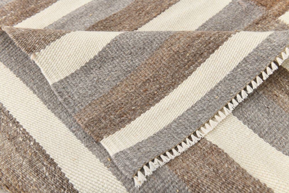 Kilim Rug 228x310 cm, beige, brown, wool, Turkey, 1970s. - 216213