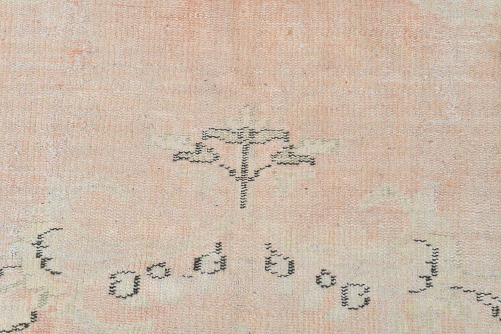 Rug 283x194 cm, Pink, Green, Wool, 1970s - 216156