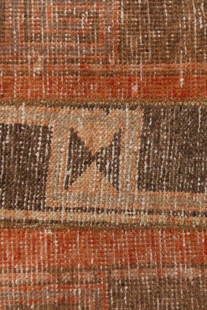 Dywan 53x97 cm, brązowy, wełna, lata 70. - 216148