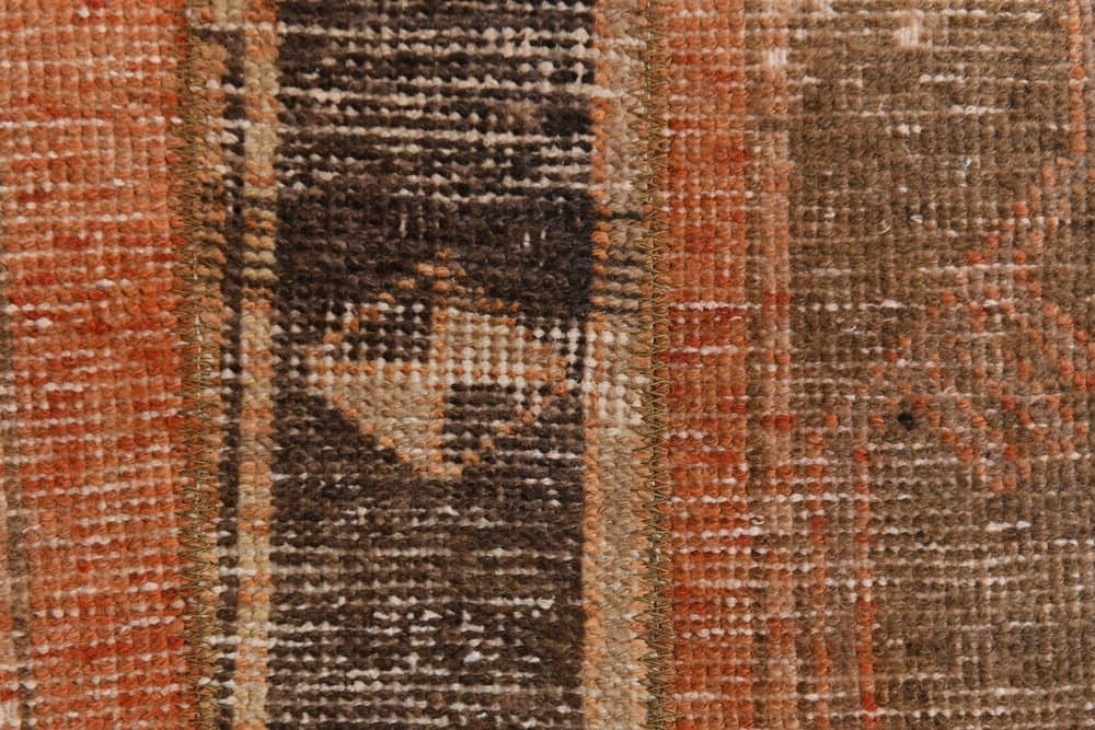 Dywan 53x97 cm, brązowy, wełna, lata 70. - 216144