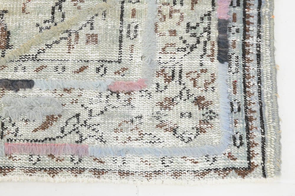 Rug 185x276 cm, grey, wool, 1970s - 216782