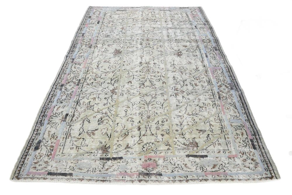 Rug 185x276 cm, grey, wool, 1970s