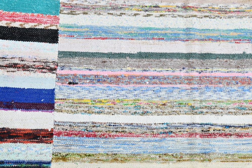 Dywan 377x280 cm, niebieski, czerwony, wełna, lata 70. - 219621