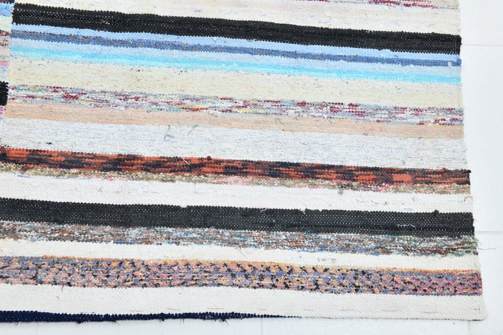 Dywan 377x280 cm, niebieski, czerwony, wełna, lata 70. - 219613