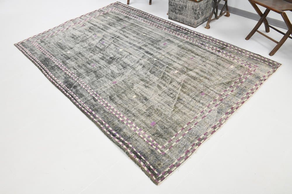 Rug 174x267 cm, grey, wool, 1970s - 219560