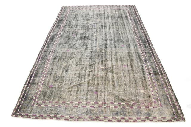 Rug 174x267 cm, grey, wool, 1970s - DIMENSION