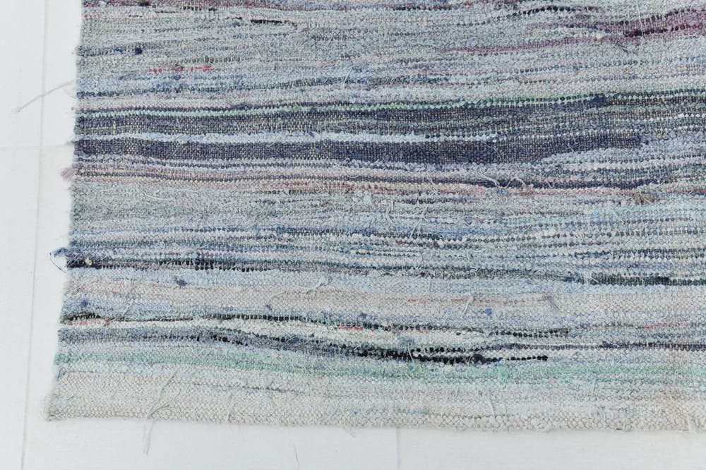 Kilim 141x312 cm, Blue, Grey, Wool, 1970s - 219529