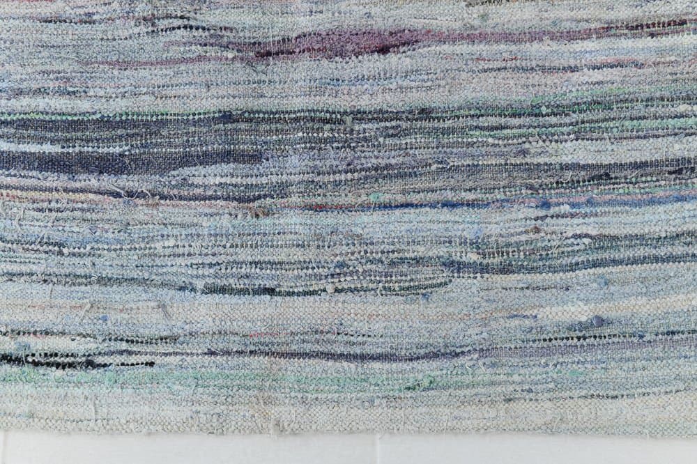 Kilim 141x312 cm, Blue, Grey, Wool, 1970s - 219530