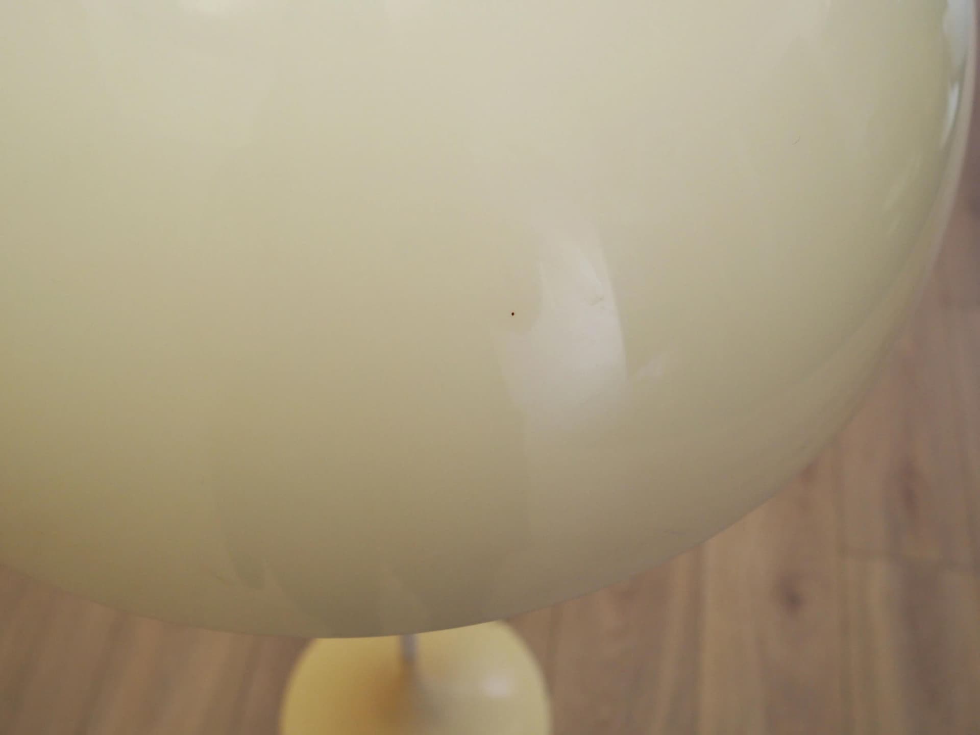 Lampa podłogowa Panthella, ivory white, metal tworzywo sztuczne, proj. V. Panton, Louis Poulsen, Dania, lata 70. - 15914