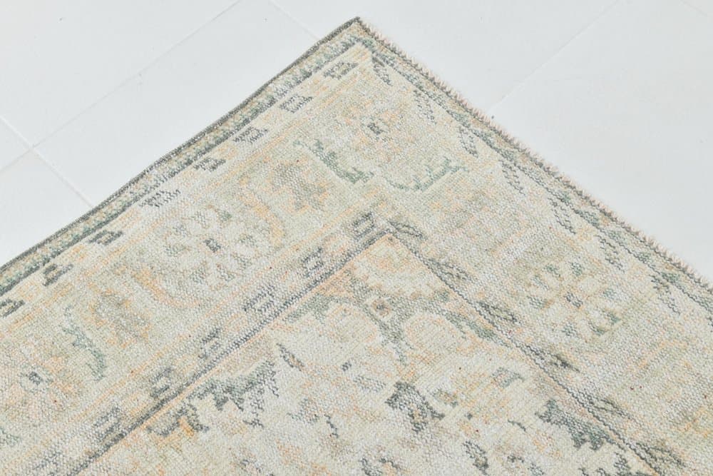 Rug 181x284 cm, orange, beige, wool, 1970s - 219445