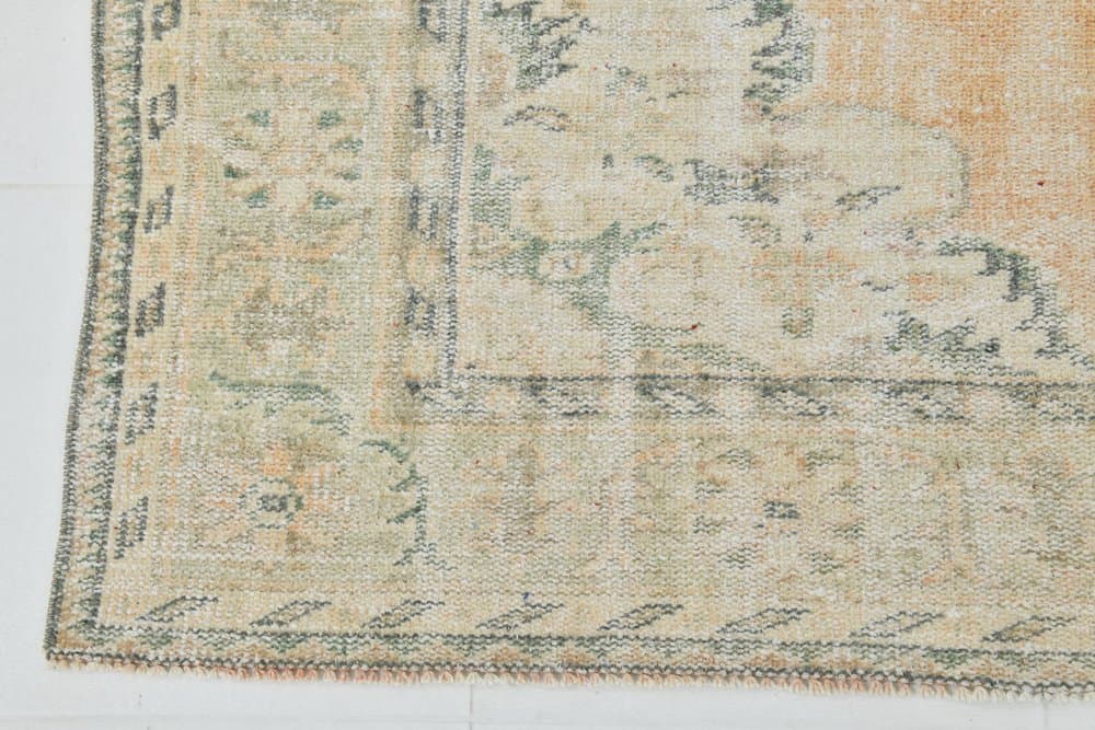 Rug 181x284 cm, orange, beige, wool, 1970s - 219451