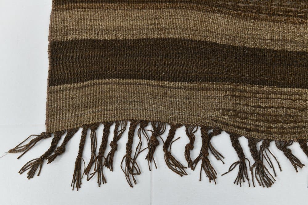 Chodnik kilim 267x83 cm, brązowy, wełna, lata 70. - 219847