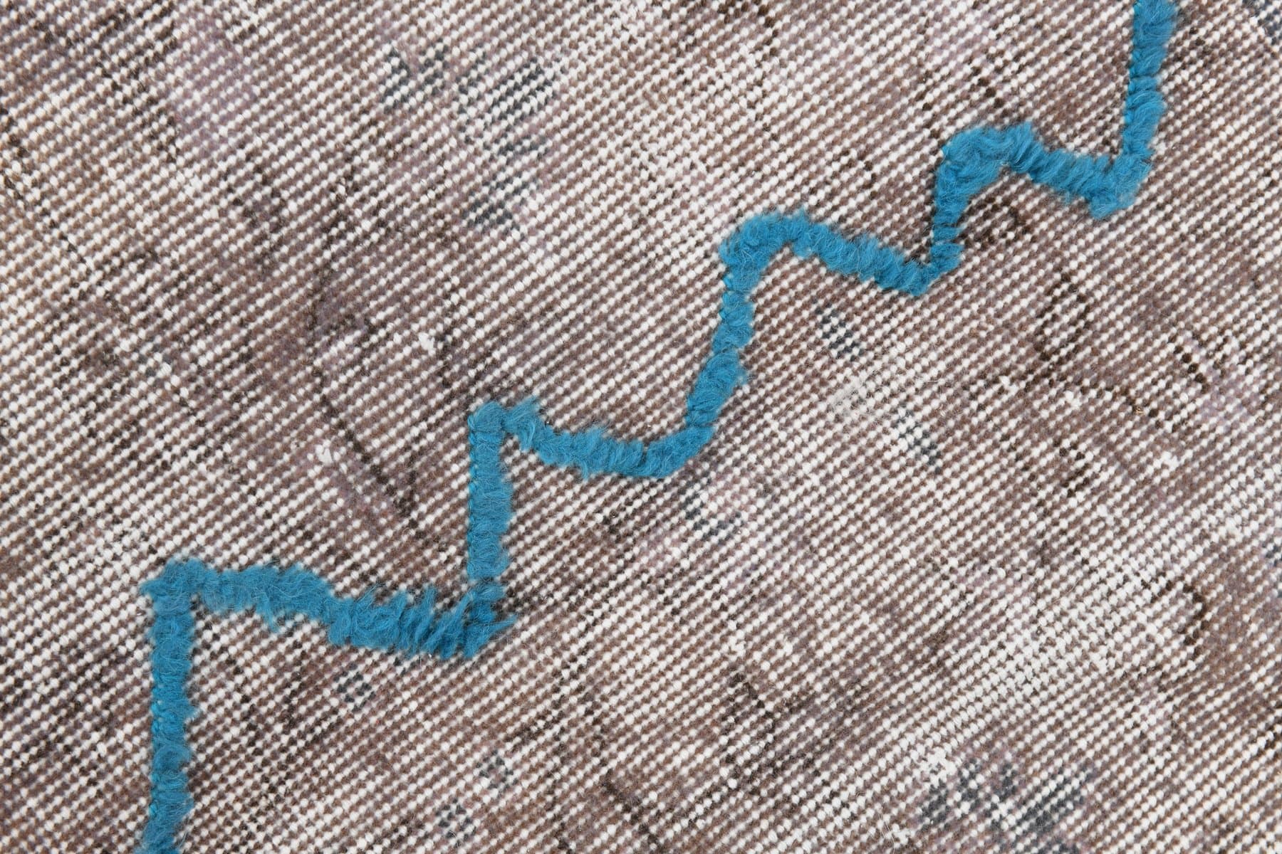 Rug 205x303 cm, grey, wool, 1960s - 219806