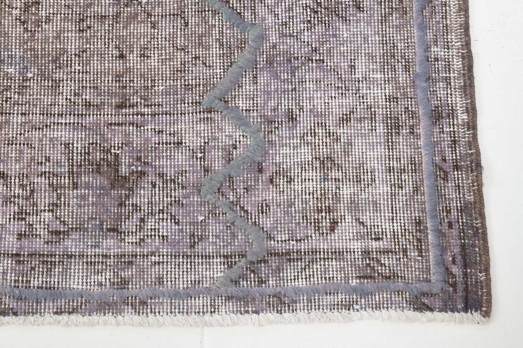 Rug 205x303 cm, grey, wool, 1960s - 219808