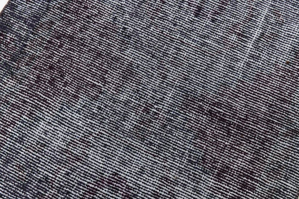 Chodnik 80x265 cm, śliwkowy, antracytowy, wełna, lata 70. - 219753