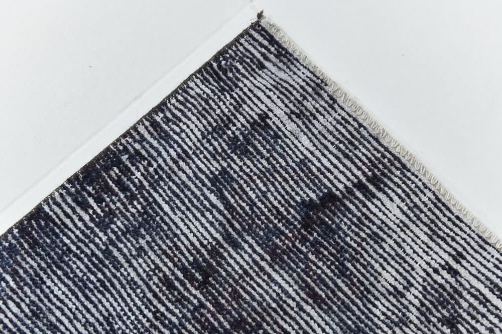 Rug 165x70 cm, black, wool, 1960s - 219744