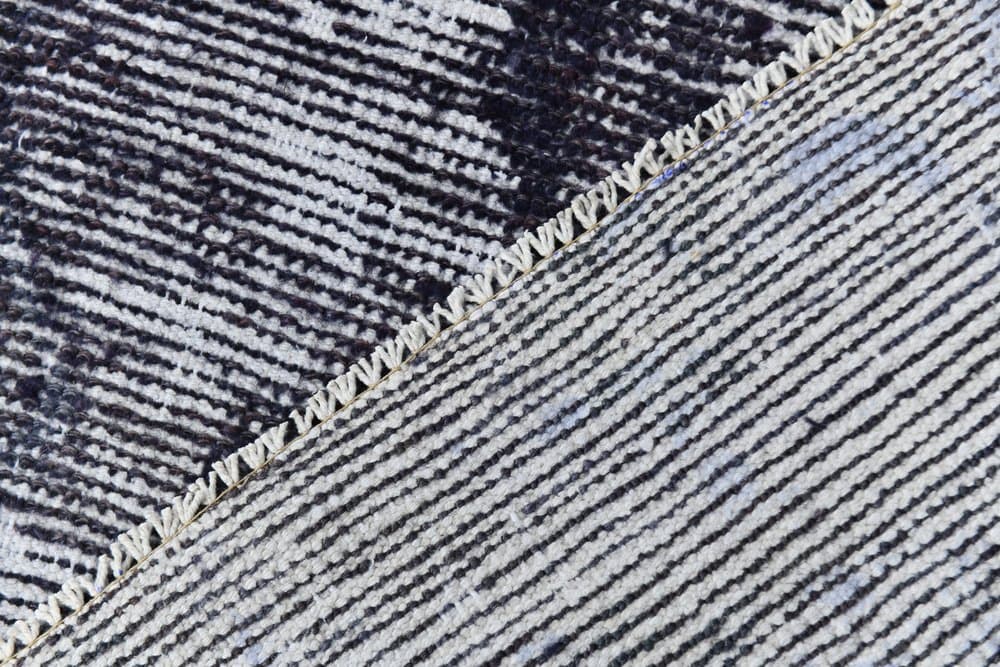 Rug 165x70 cm, black, wool, 1960s - 219736