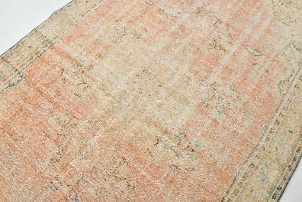 Rug 188x266 cm, Orange, Blue, Wool, 1970s - 220221