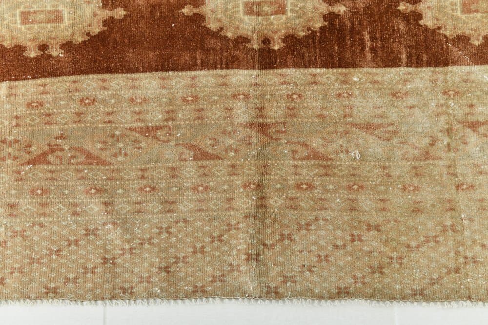 Rug 182x277 cm, brown, beige, wool, 1970s - 220212