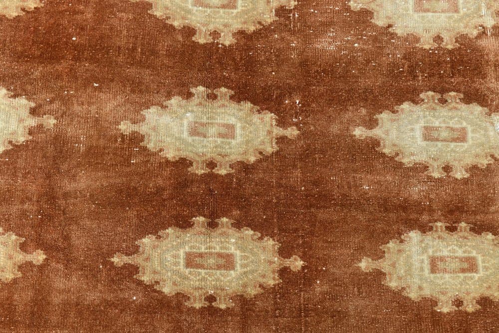 Rug 182x277 cm, brown, beige, wool, 1970s - 220204