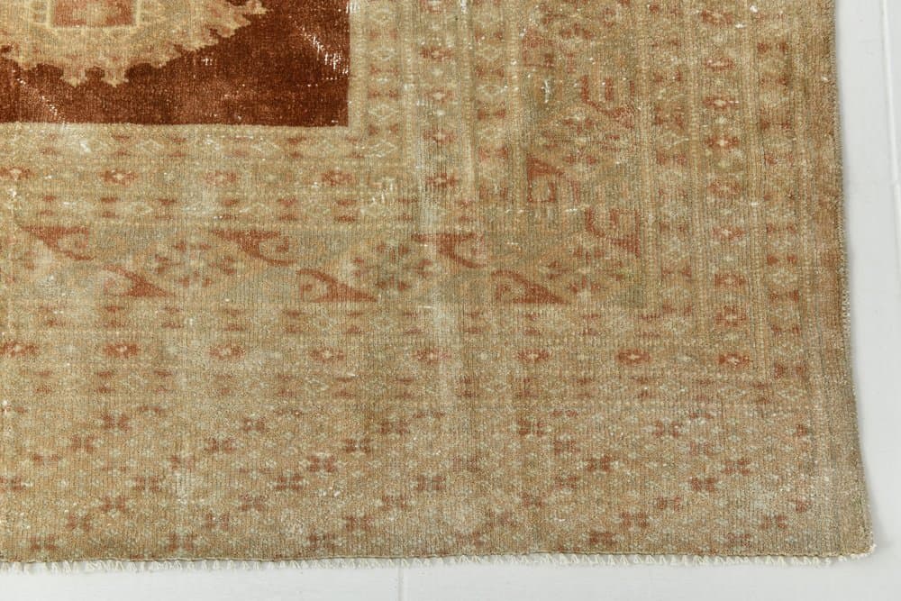 Rug 182x277 cm, brown, beige, wool, 1970s - 220213