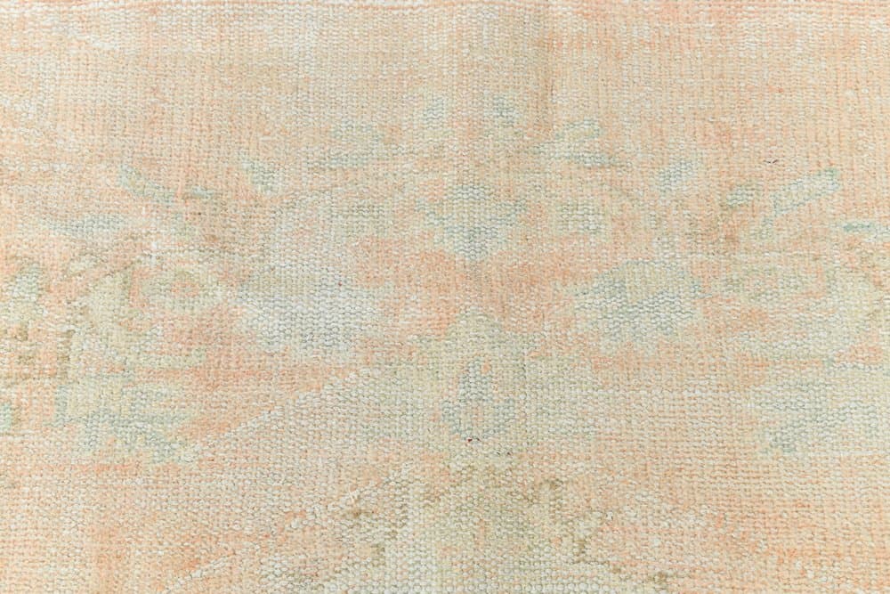 Rug 183x285 cm, peach, blue, wool, 1970s - 220196