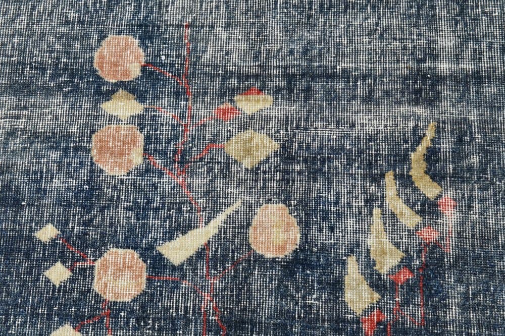 Rug 374x265 cm, beige, blue, wool, 1960s - 220175