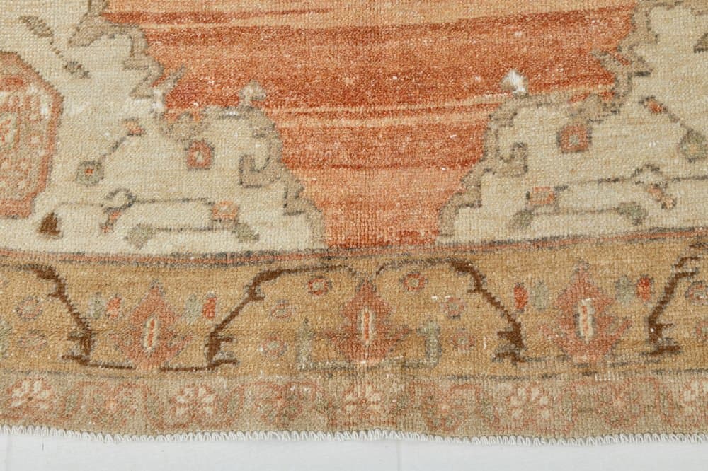 Rug 150x321 cm, beige, coral, wool, 1970s - 220160