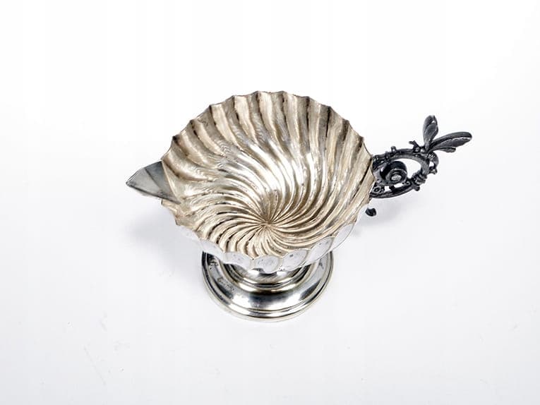 Mlecznik secesyjny, srebrny, mosiądz, Szwecja, XIX w. - 219917