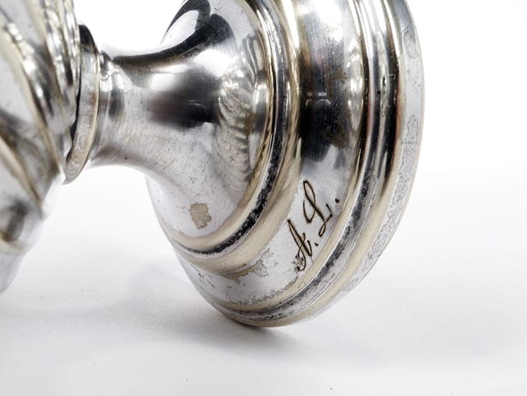 Mlecznik secesyjny, srebrny, mosiądz, Szwecja, XIX w. - 219919