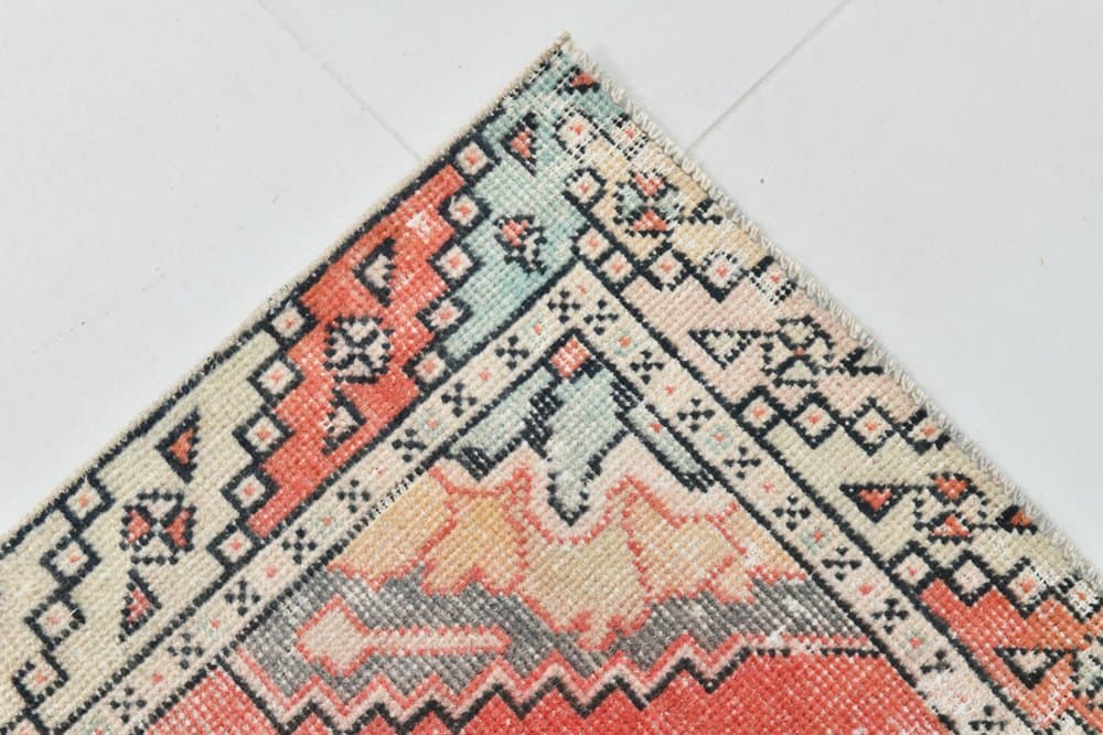 Runner 285x86 cm, red, wool, 1970s - 220149