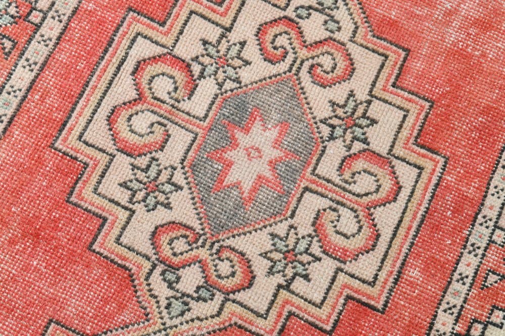 Runner 285x86 cm, red, wool, 1970s - 220144