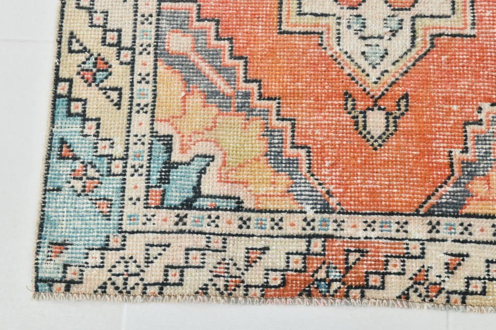 Runner 285x86 cm, red, wool, 1970s - 220146