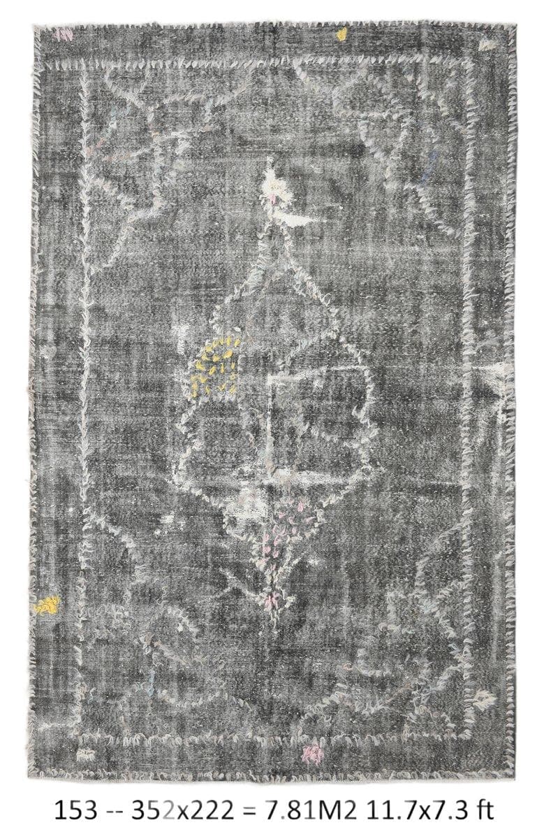 Rug 352x222 cm, grey, wool, 1970s
