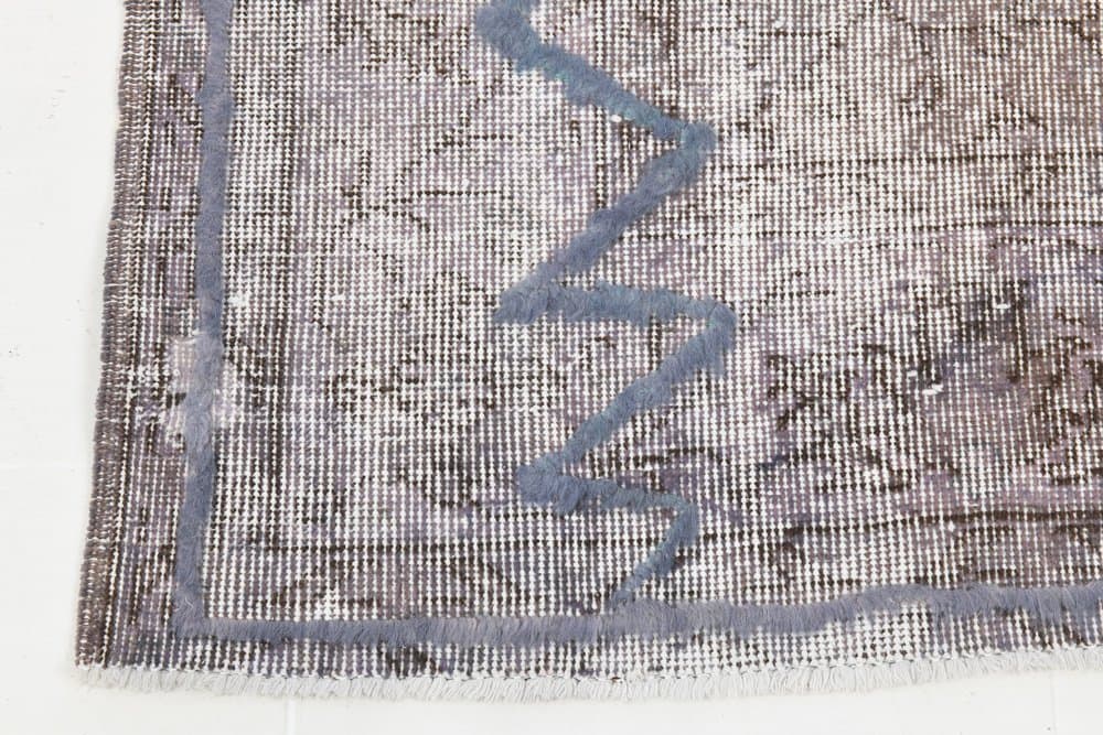 Rug 205x303 cm, Blue, Violet, Wool, 1960s - 220003