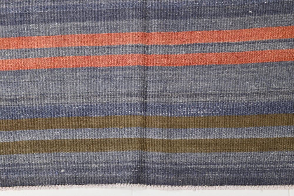 Kilim 223x144 cm, Blue, Red, Wool, 1960s - 219970