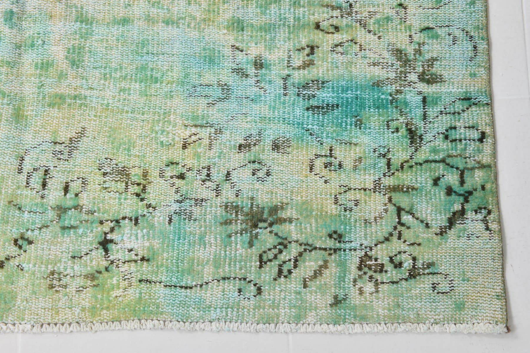 Rug 235x148 cm, turquoise, green, wool, Turkey, 1960s - 220264