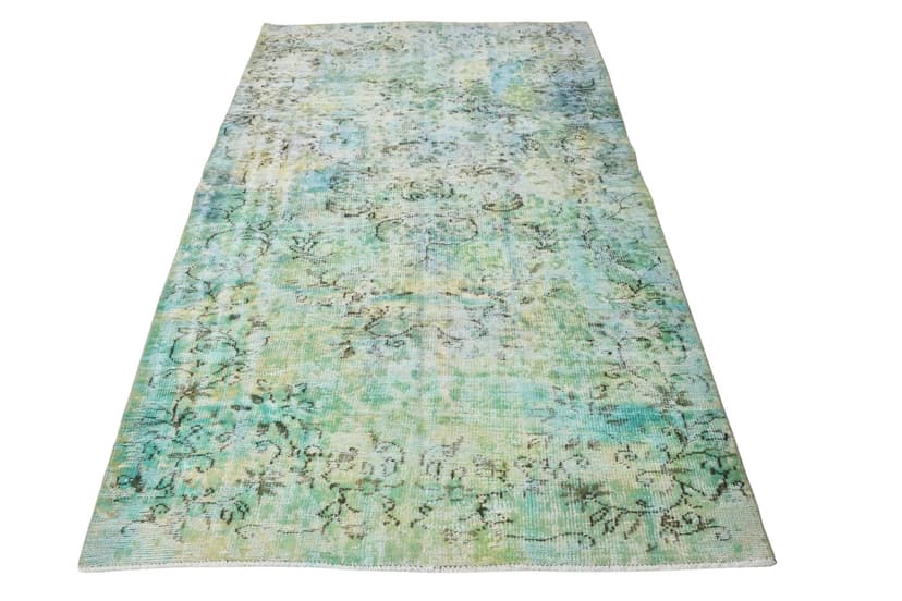 Rug 235x148 cm, turquoise, green, wool, Turkey, 1960s
