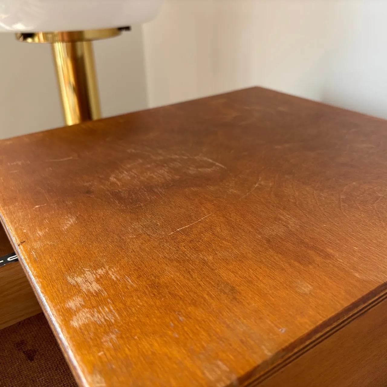 Organizer szafka, sklejka bukowa brązowa, Niemcy, lata 50. - 15993