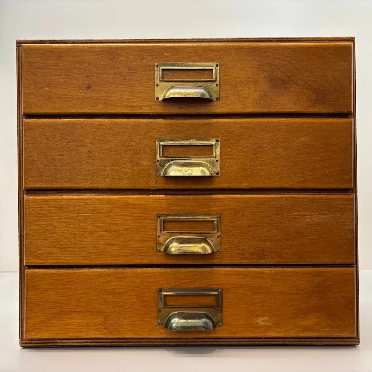 Organizer szafka, sklejka bukowa brązowa, Niemcy, lata 50. - 15992