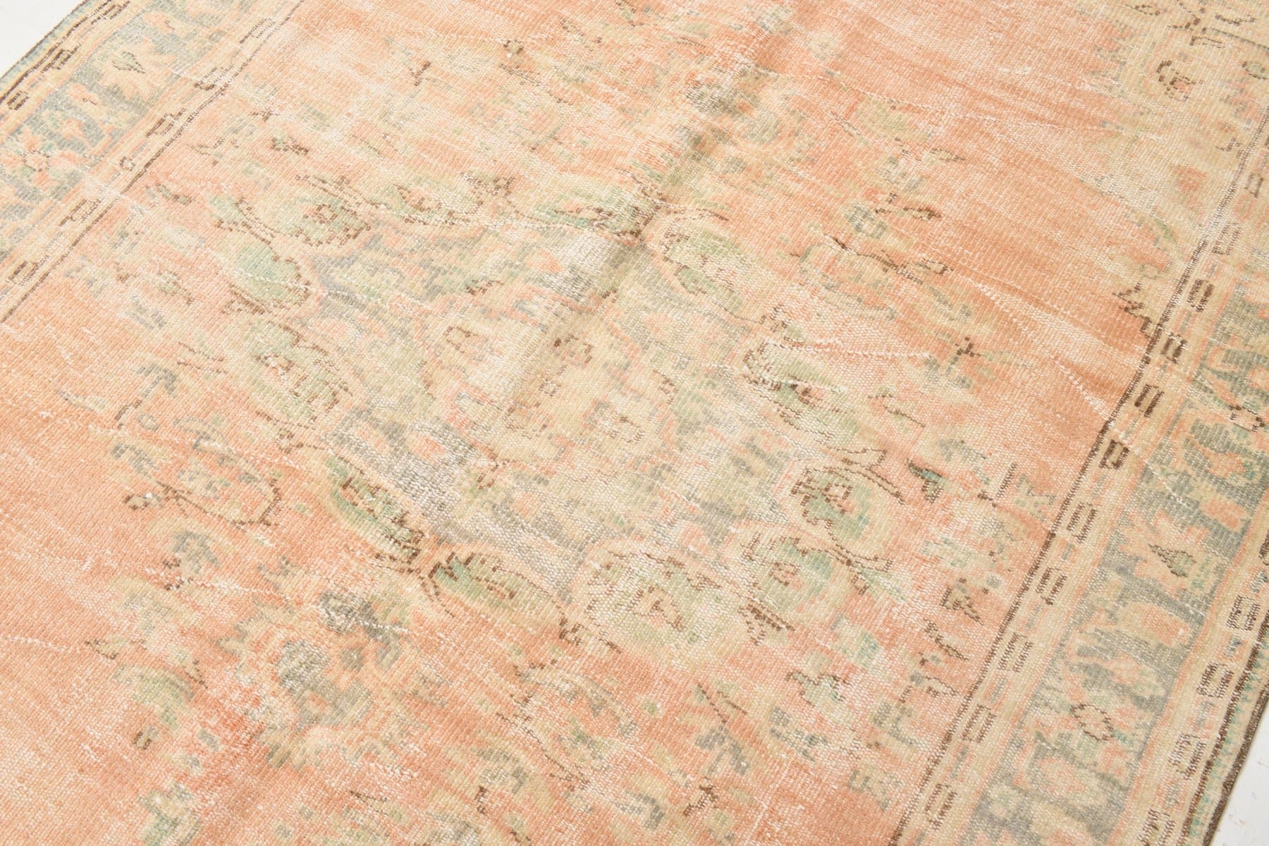 Rug 268x190 cm, Peach, Beige, Wool, 1960s - 220509