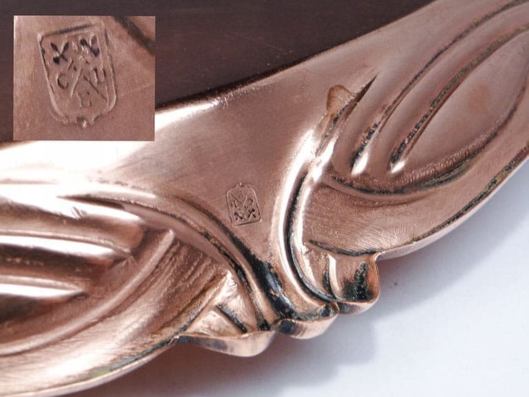 Komplet kawowy secesyjny, miedź, Niemcy, początek XX w. - 220268