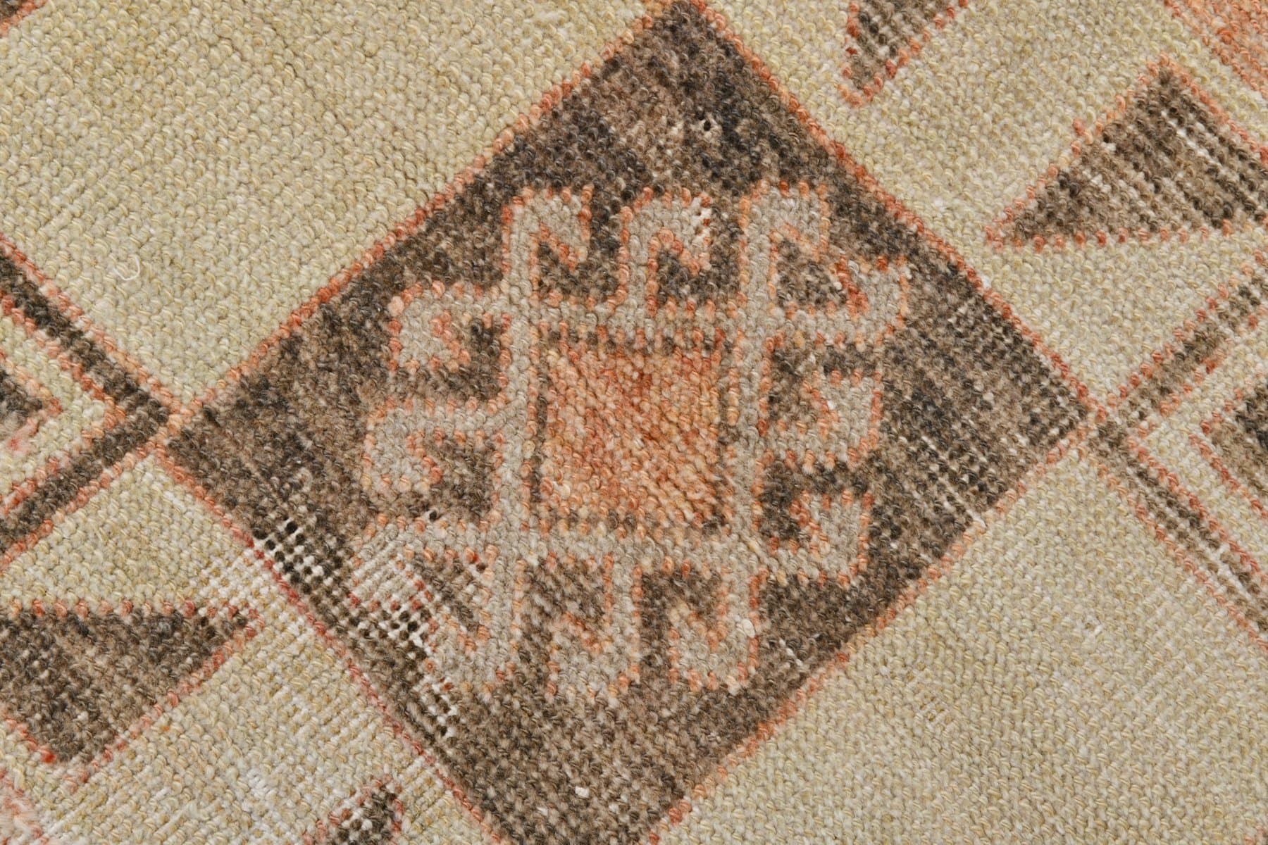 Runner Rug 86x370 cm, orange, wool, Turkey, 1960s. - 220433