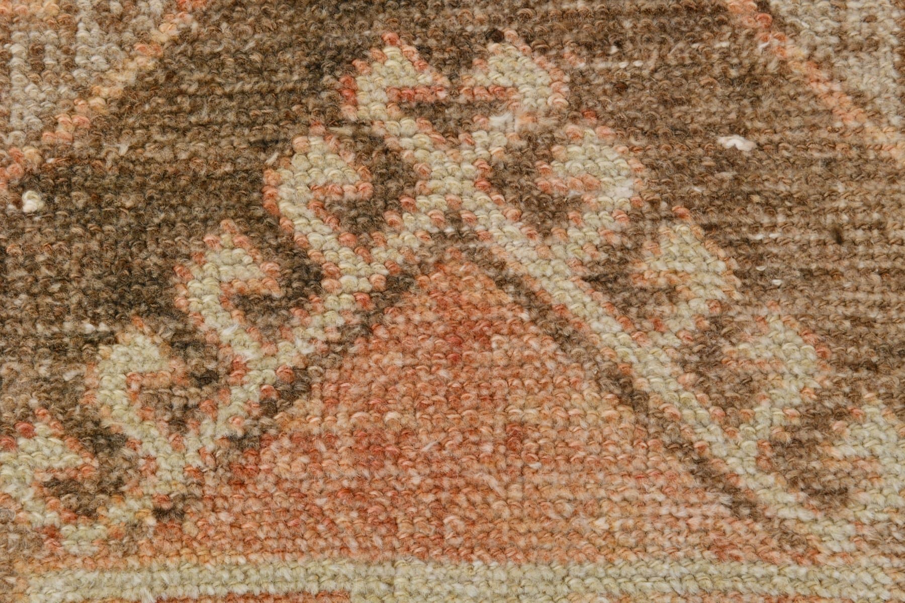 Runner Rug 86x370 cm, orange, wool, Turkey, 1960s. - 220425