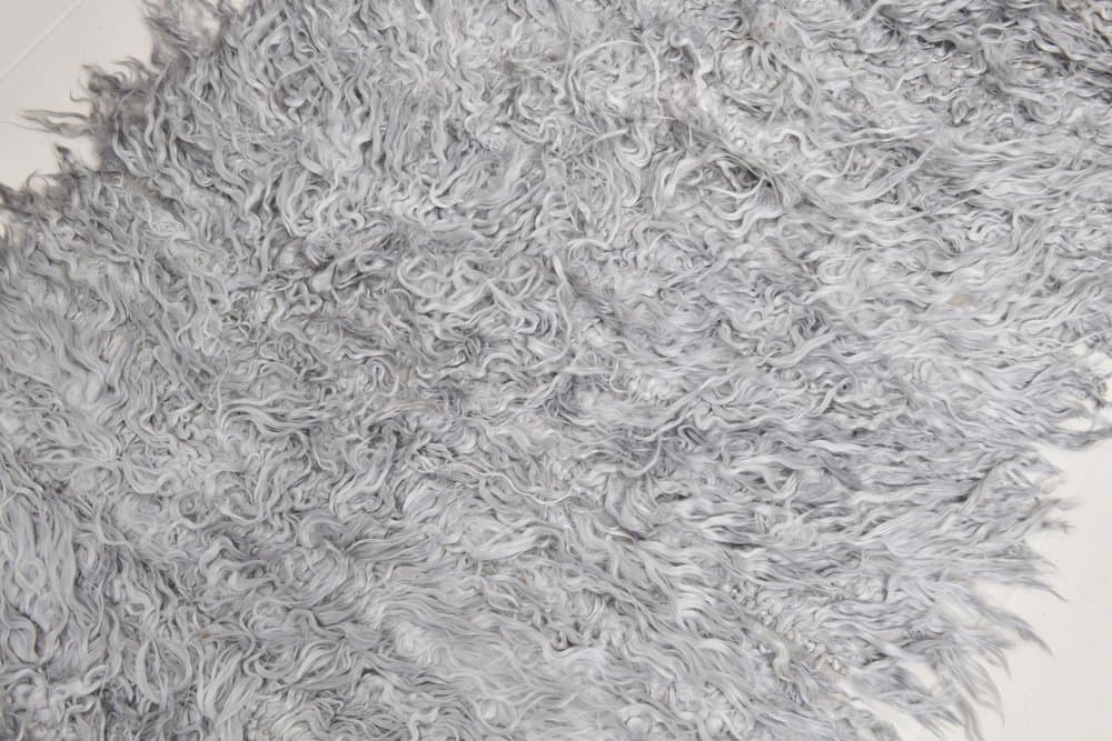 Runner Rug 96x262 cm, grey, wool, Turkey, 1960s. - 220349