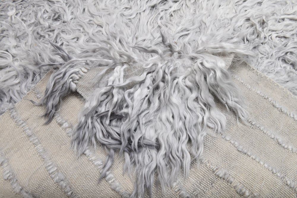 Runner Rug 96x262 cm, grey, wool, Turkey, 1960s. - 220346