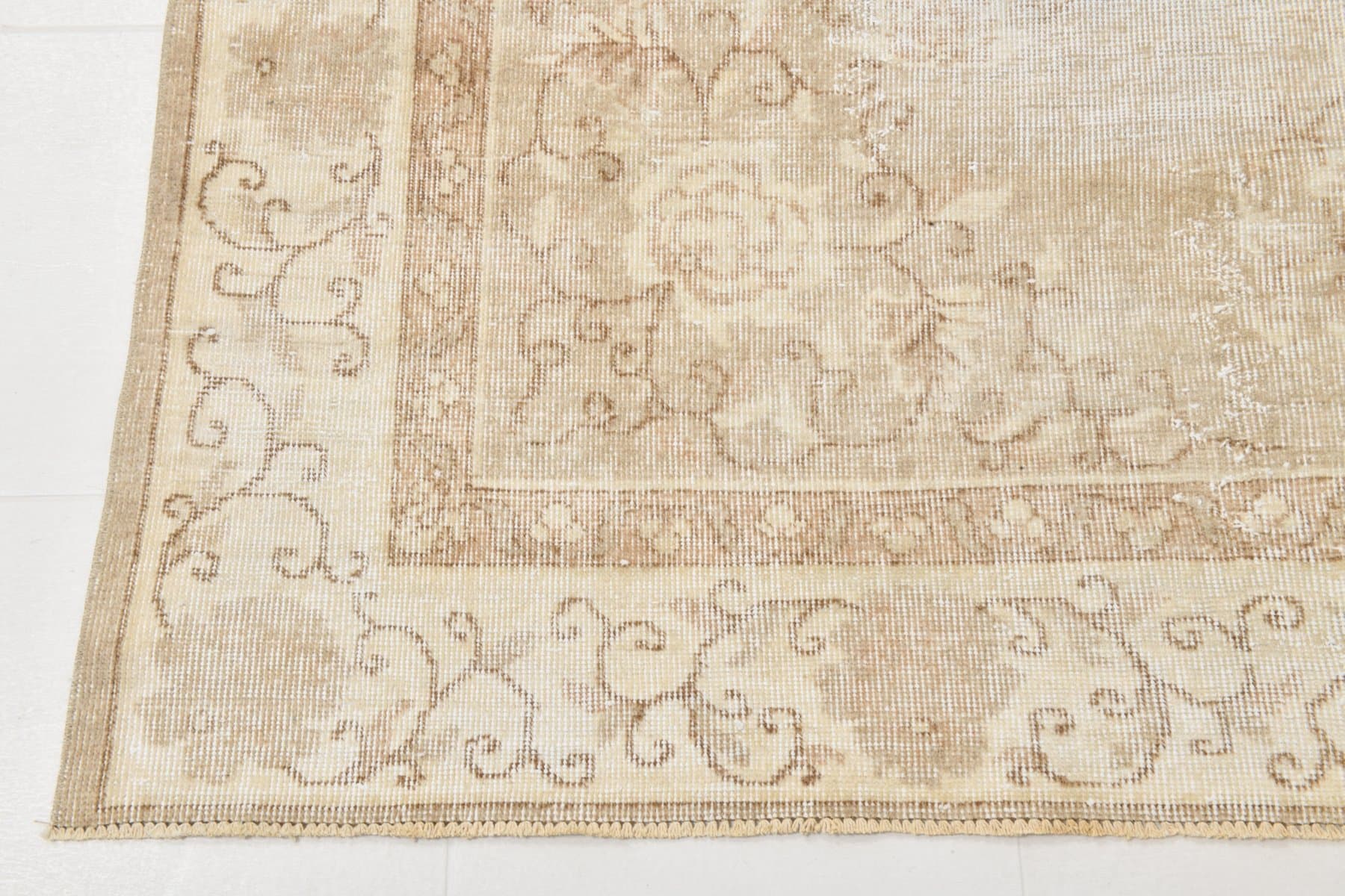 Dywan 325x219 cm, beżowy, wełna, Turcja, lata 70. - 220340