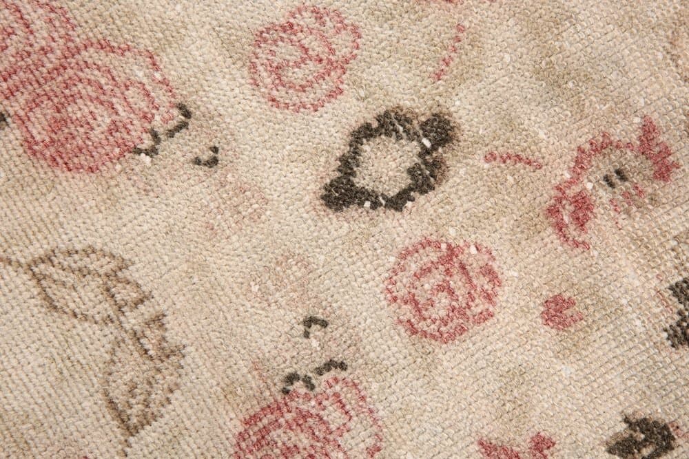 Dywan 184x103 cm, beżowy, wełna, Turcja, lata 60. - 220583