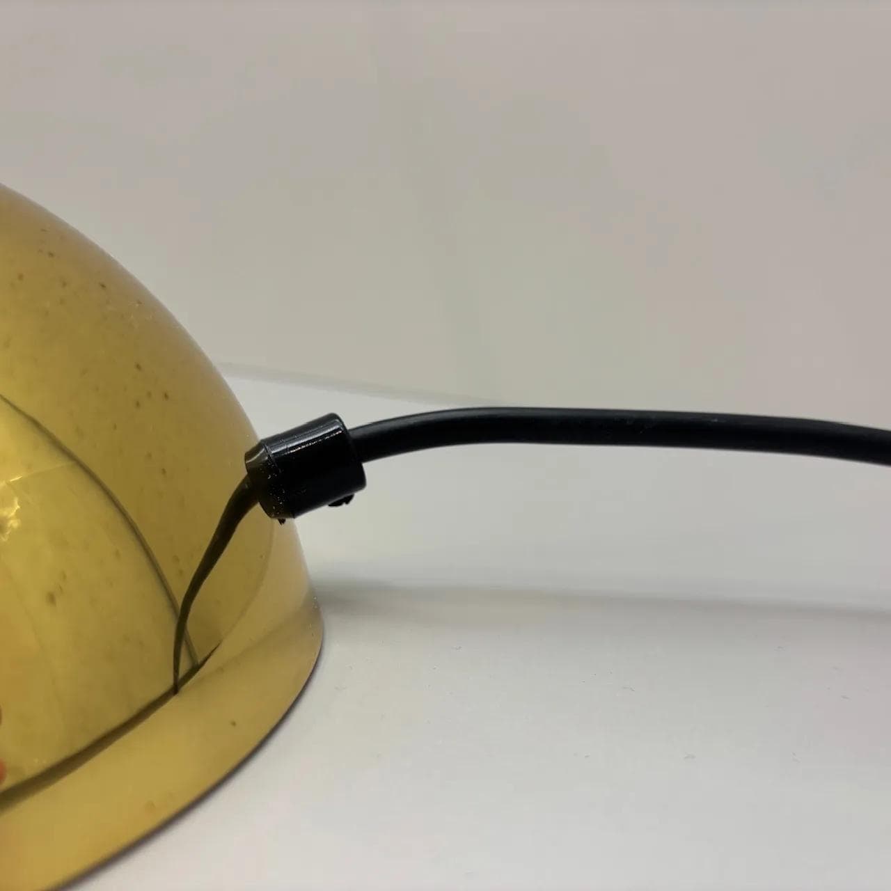 Lampa biurkowa, mosiądz złoty, Temde Leuchten, Niemcy, lata 70. - 16136